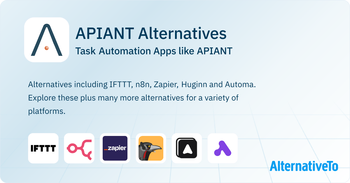 APIANT Alternatives: Top 12 Task Automation & Similar Apps | AlternativeTo