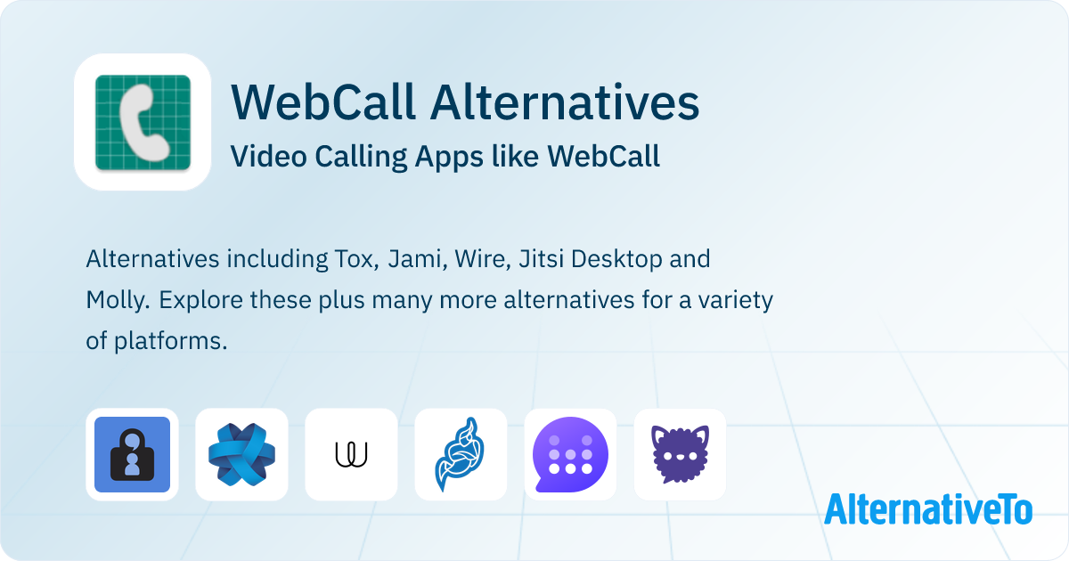 WebCall Alternatives: Top 12 Video Calling & Similar Apps | AlternativeTo