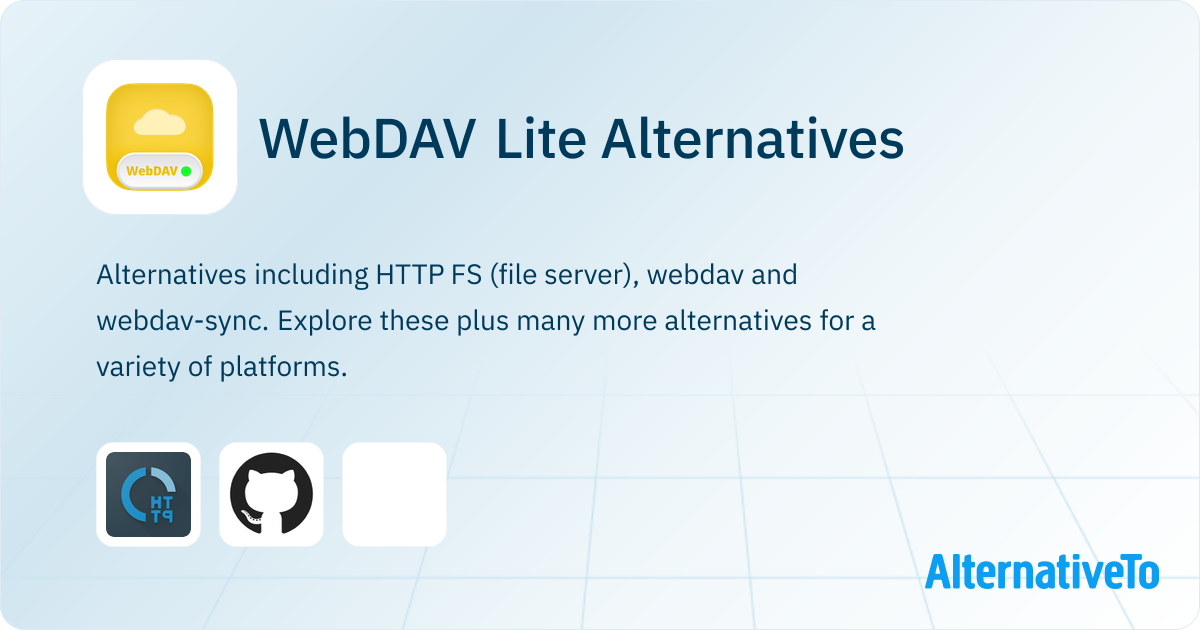 WebDAV Lite Alternatives - Explore Similar Software | AlternativeTo