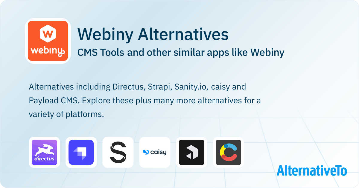 Webiny Alternatives: Top 14 CMS Tools & Similar Apps | AlternativeTo
