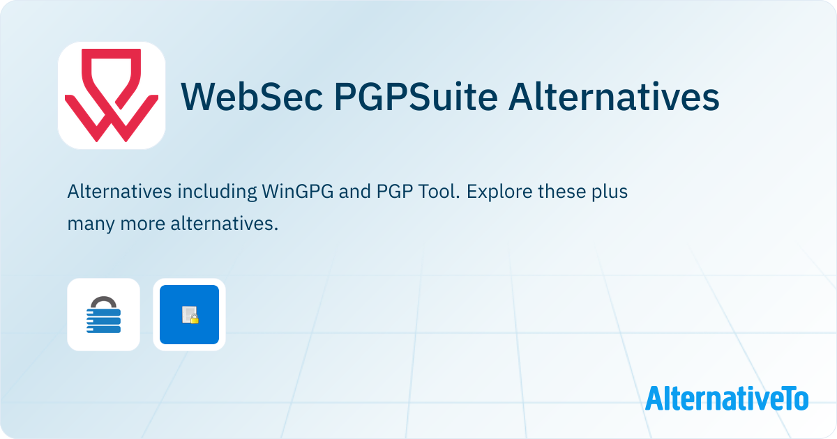 Wingpg WebSec PGPSuite Alternatives - Explore Similar Software | AlternativeTo