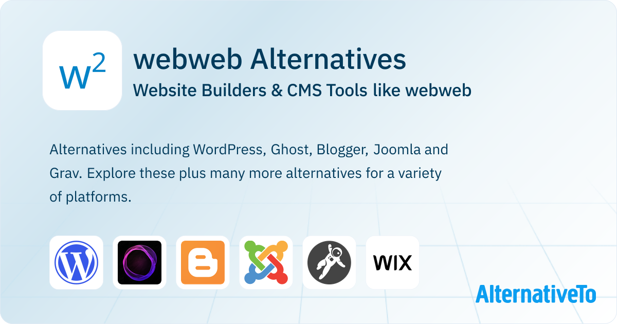 webweb Alternatives: Top 24 Website Builders & CMS Tools | AlternativeTo