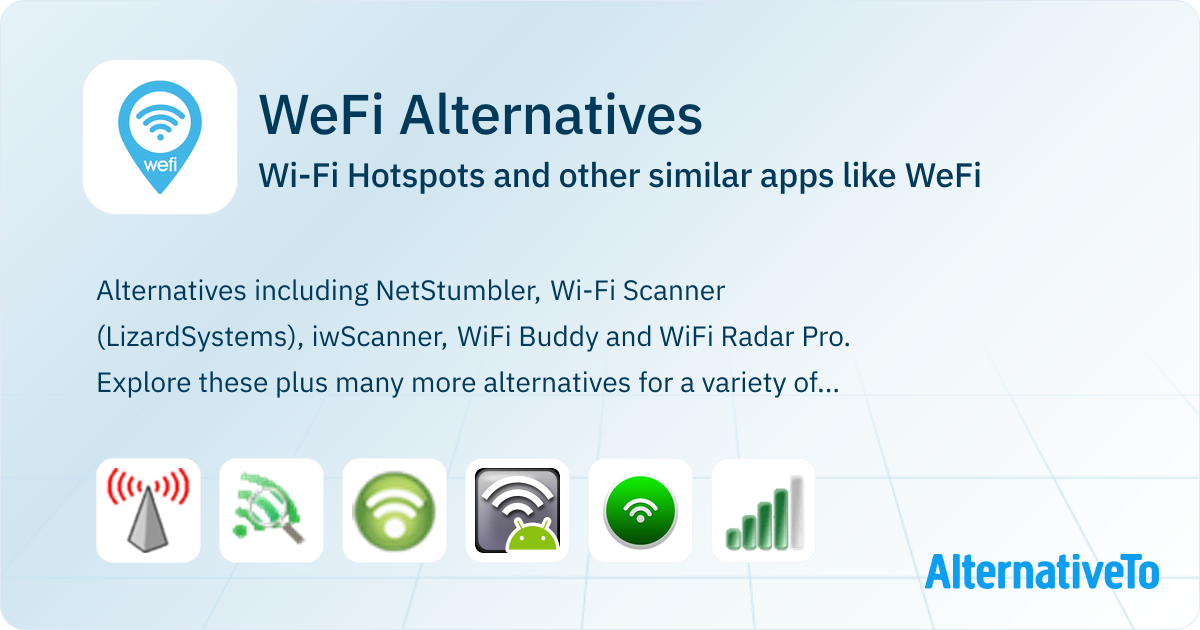 Wefi WeFi Alternatives: Top 6 Wi-Fi Hotspots & Similar Apps | AlternativeTo