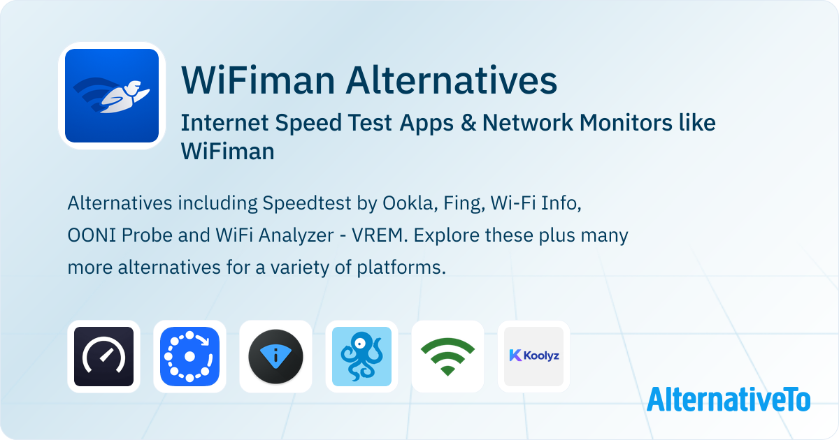 WiFiman Alternatives Top 19 Speed Test Apps AlternativeTo