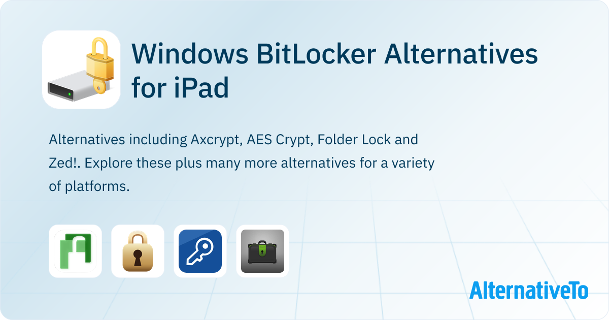 Windows BitLocker Alternatives for iPad: Top 4 Disk Encryption Tools ...
