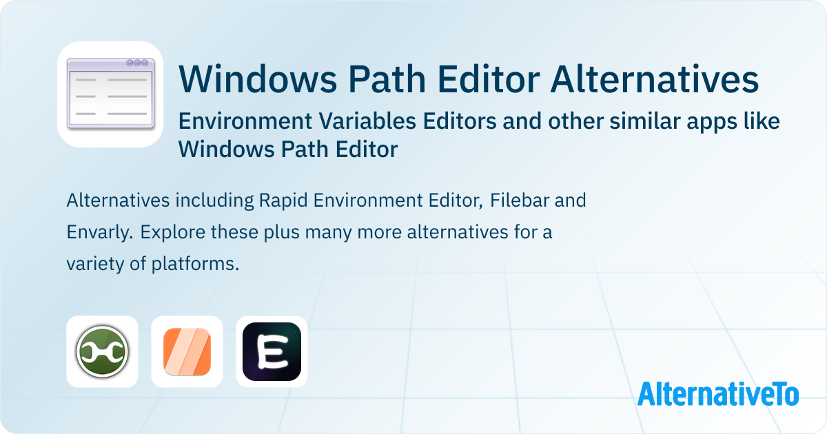 Windows Path Editor Alternatives: Top 3 Environment Variables Editors ...