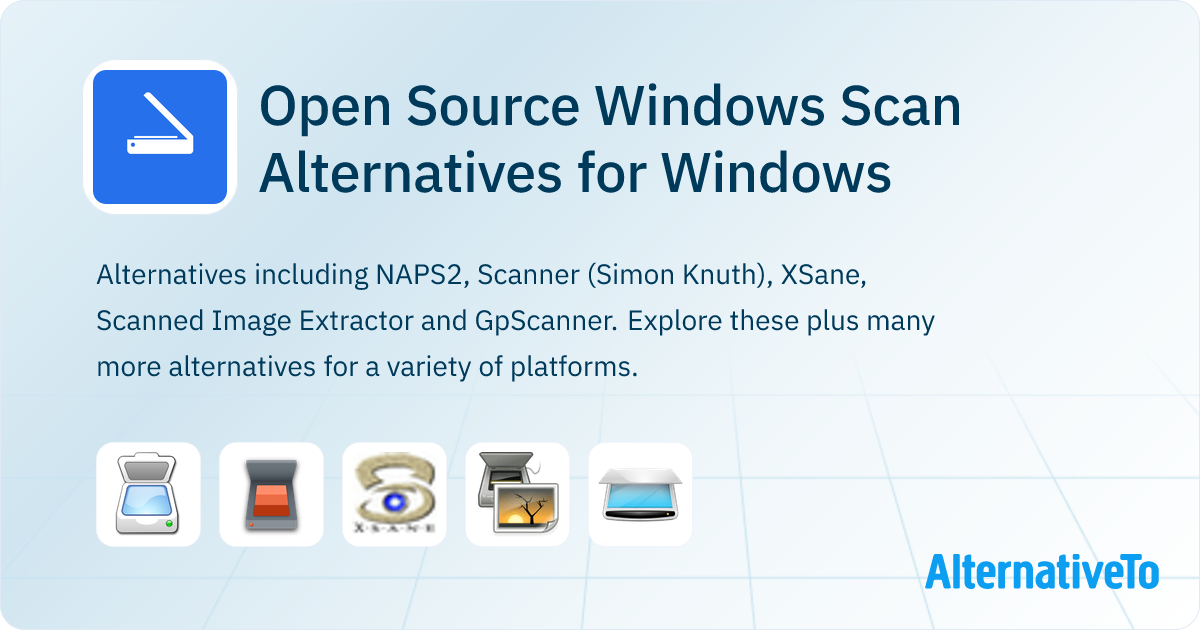Open Source Windows Scan Alternatives for Windows: Top 6 Document ...