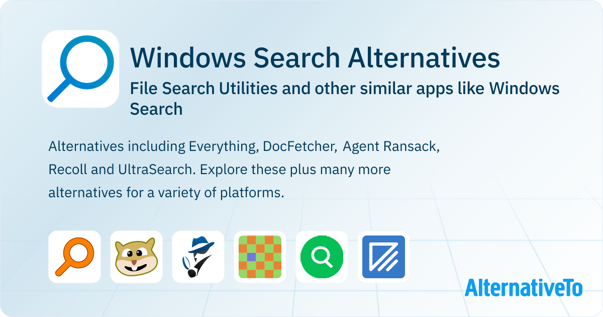 Windows Search Alternatives: Top 12 File Search Utilities & Similar ...