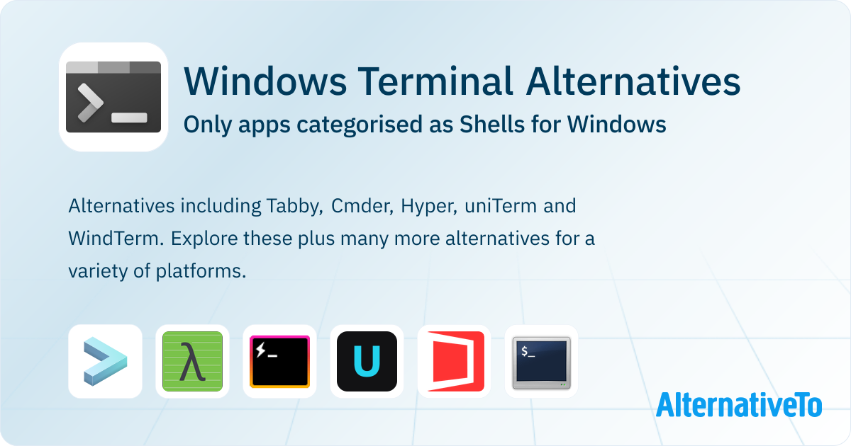 Windows Terminal Alternatives for Windows: Top 12 Shells | AlternativeTo