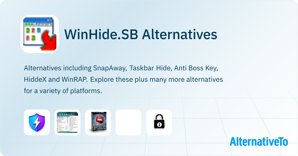 WinHide.SB Alternatives - Explore Similar Software | AlternativeTo