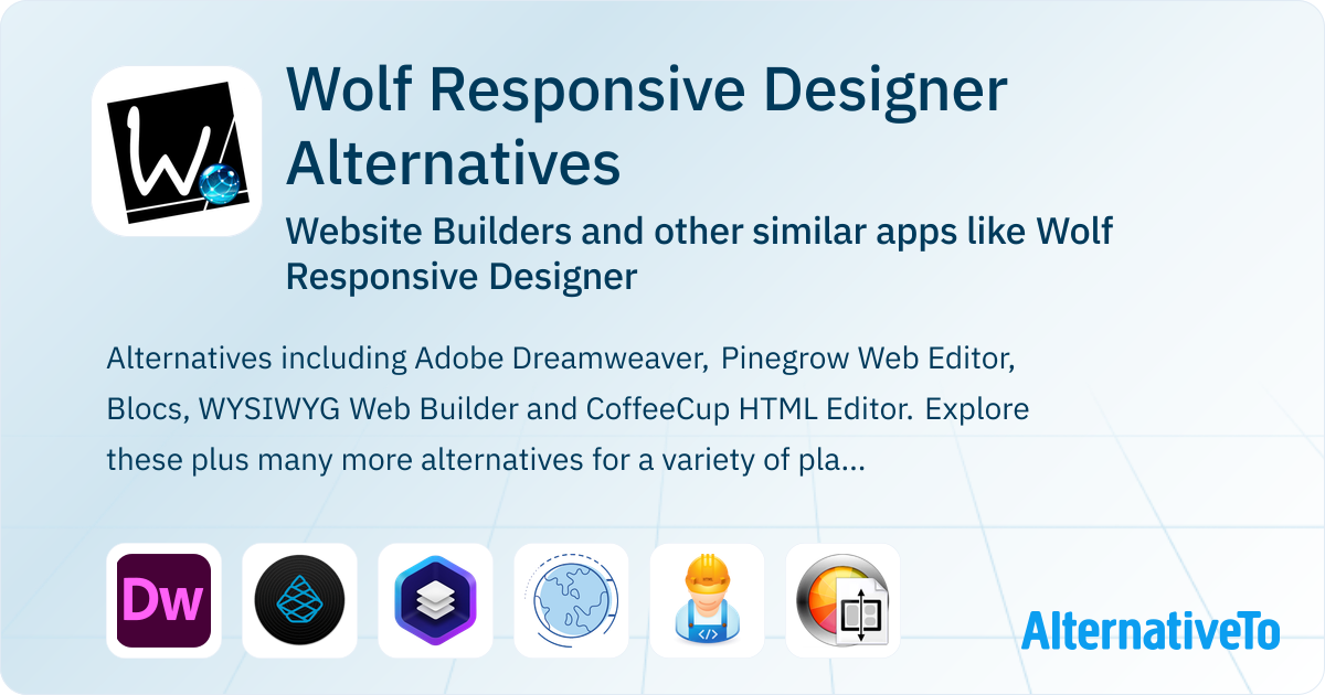Wolf Responsive Designer Alternatives: Top 21 Website Builders ...