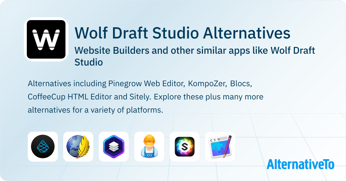Wolf Draft Studio Alternatives: Top 6 Website Builders & Similar Apps ...