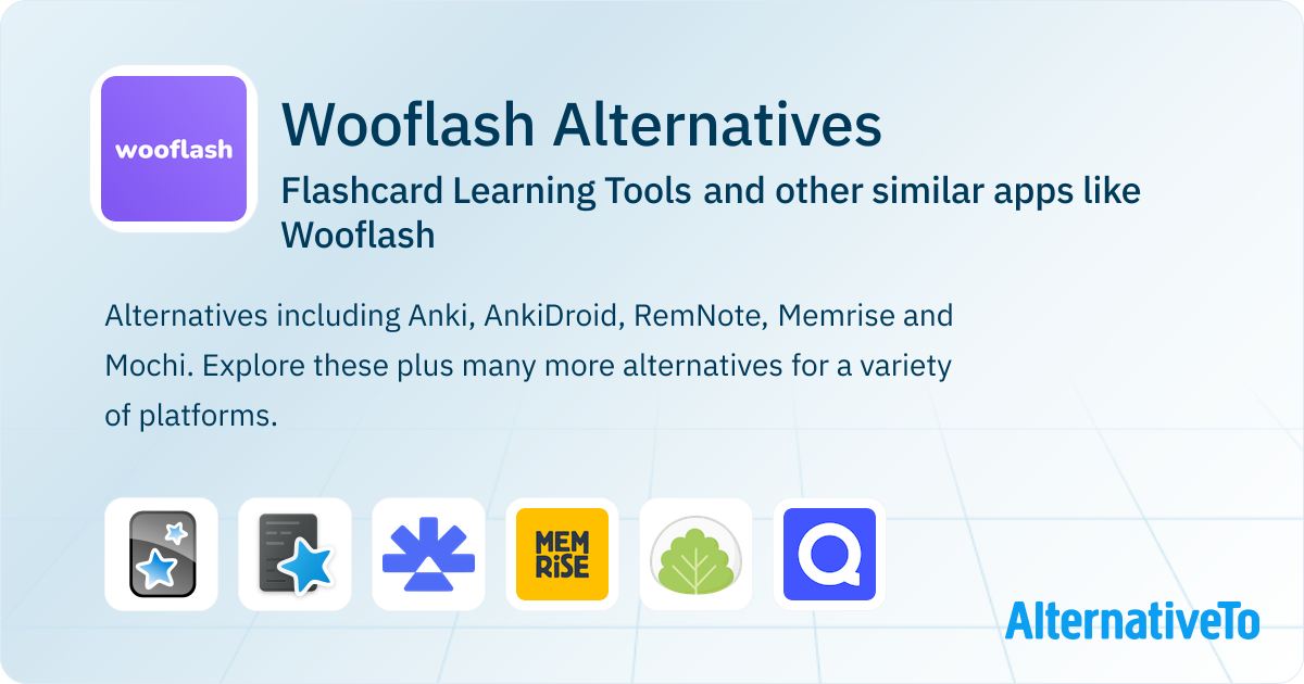 Wooflash Wooflash Alternatives: Top 12 Flashcard Learning Tools & Similar Apps ...