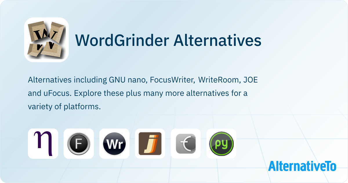 Linux Wordgrinder WordGrinder Alternatives - Explore Similar Software | AlternativeTo