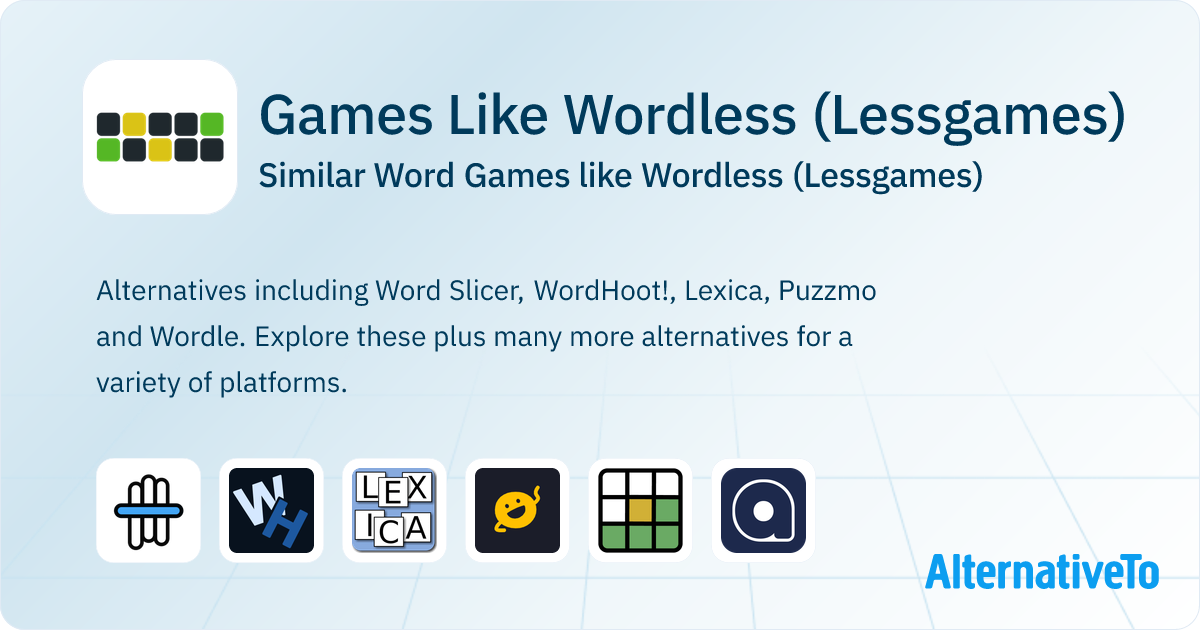 Games Like Wordless (Lessgames): Similar Word Games 2026 | AlternativeTo