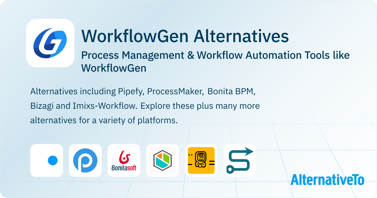 WorkflowGen Alternatives: Top 17 Process Management Tools | AlternativeTo