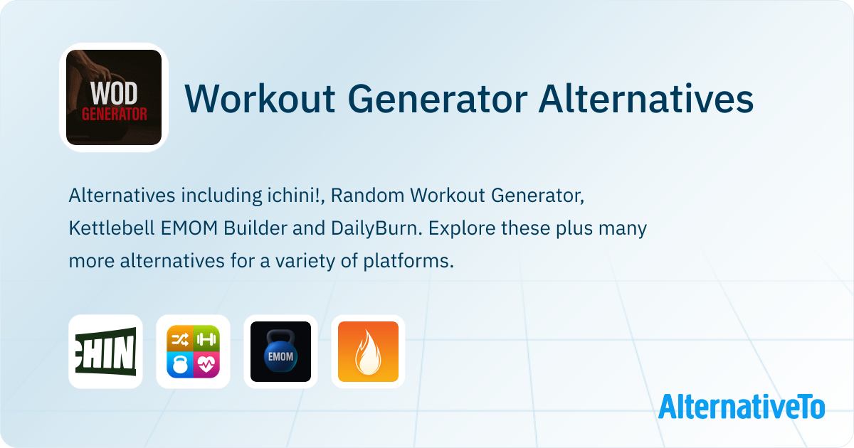 Workout Generator Alternatives Explore Similar Sites & Apps
