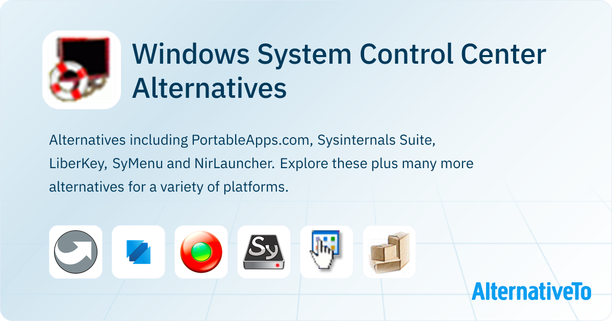 Windows System Control Center Alternatives - Explore Similar Software ...