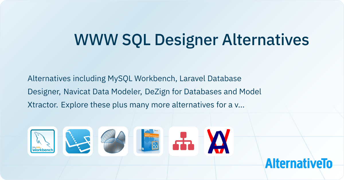 WWW SQL Designer Alternatives - Explore Similar Sites & Apps ...