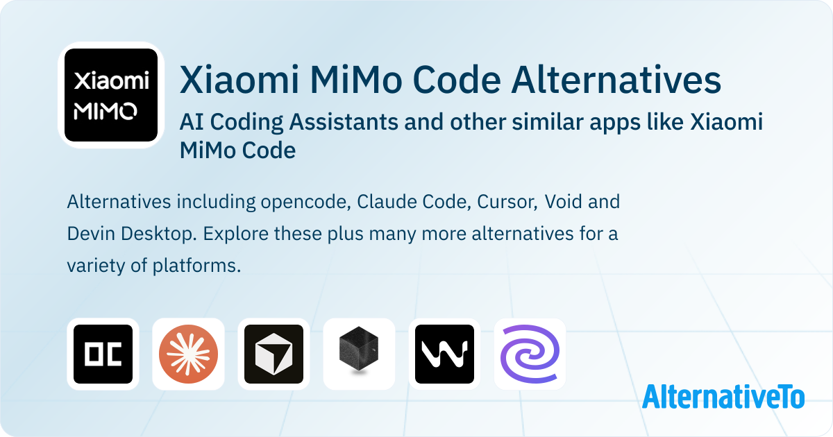 Xiaomi MiMo Code Alternatives: Top 12 AI Coding Assistants & Similar ...