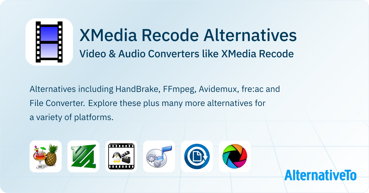 XMedia Recode Alternatives: Top 12 Video & Audio Converters | AlternativeTo