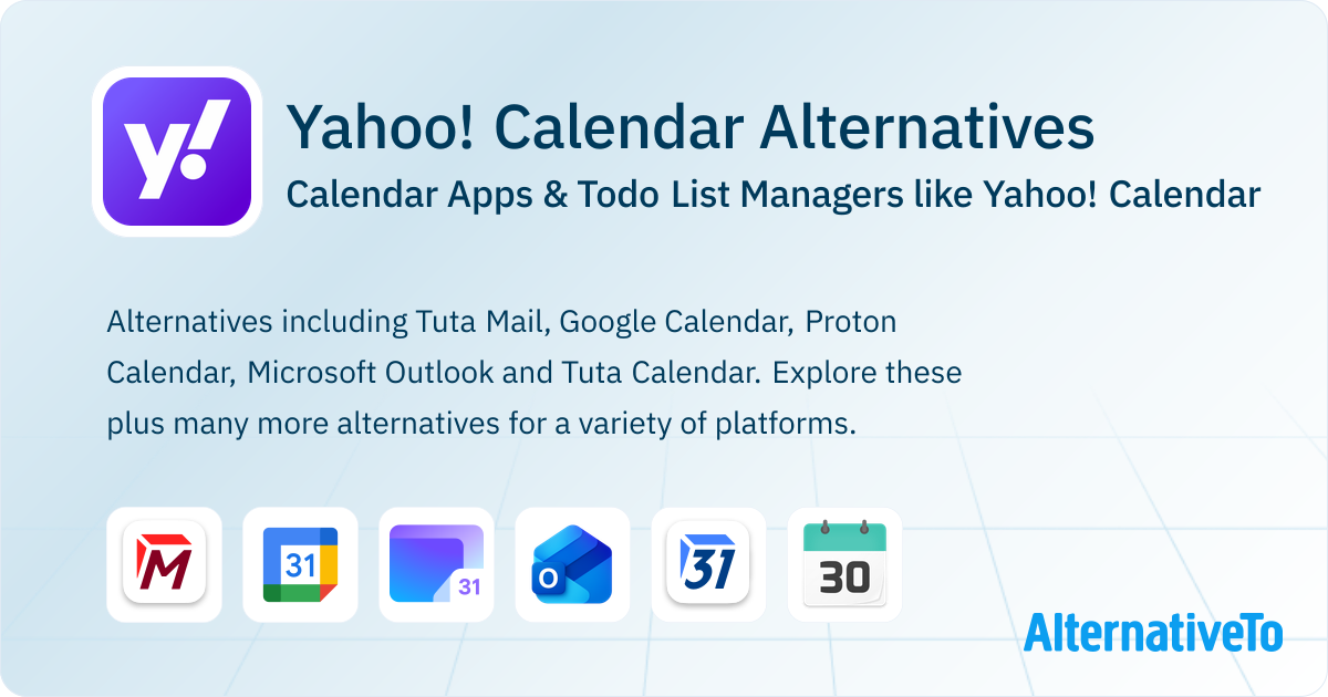 Yahoo! Calendar Alternatives: Top 12 Calendar Apps | AlternativeTo