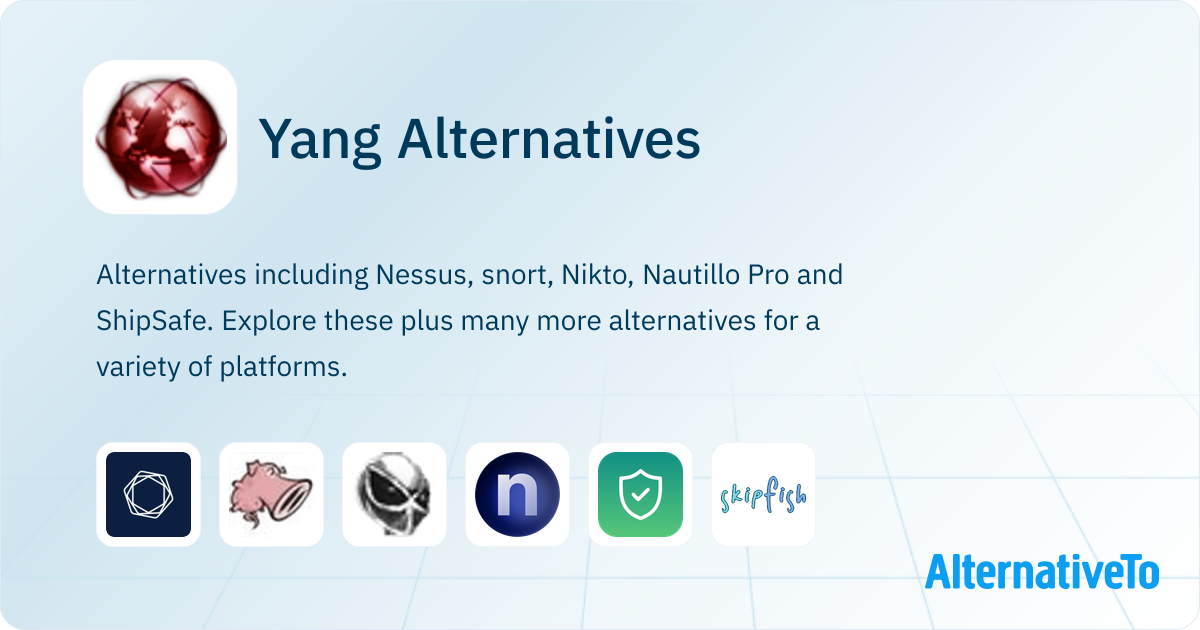 Yang Language Software Yang Alternatives - Explore Similar Software | AlternativeTo