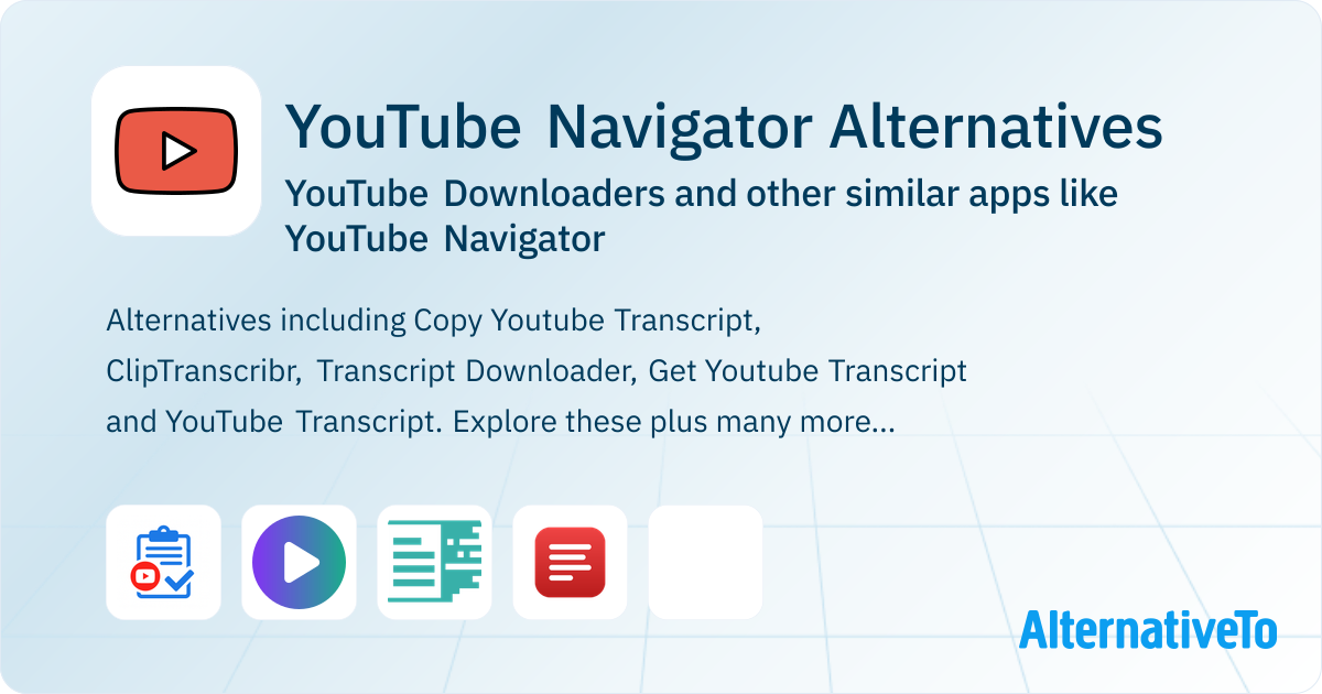 YouTube Navigator Alternatives: Top 4 YouTube Downloaders & Similar ...