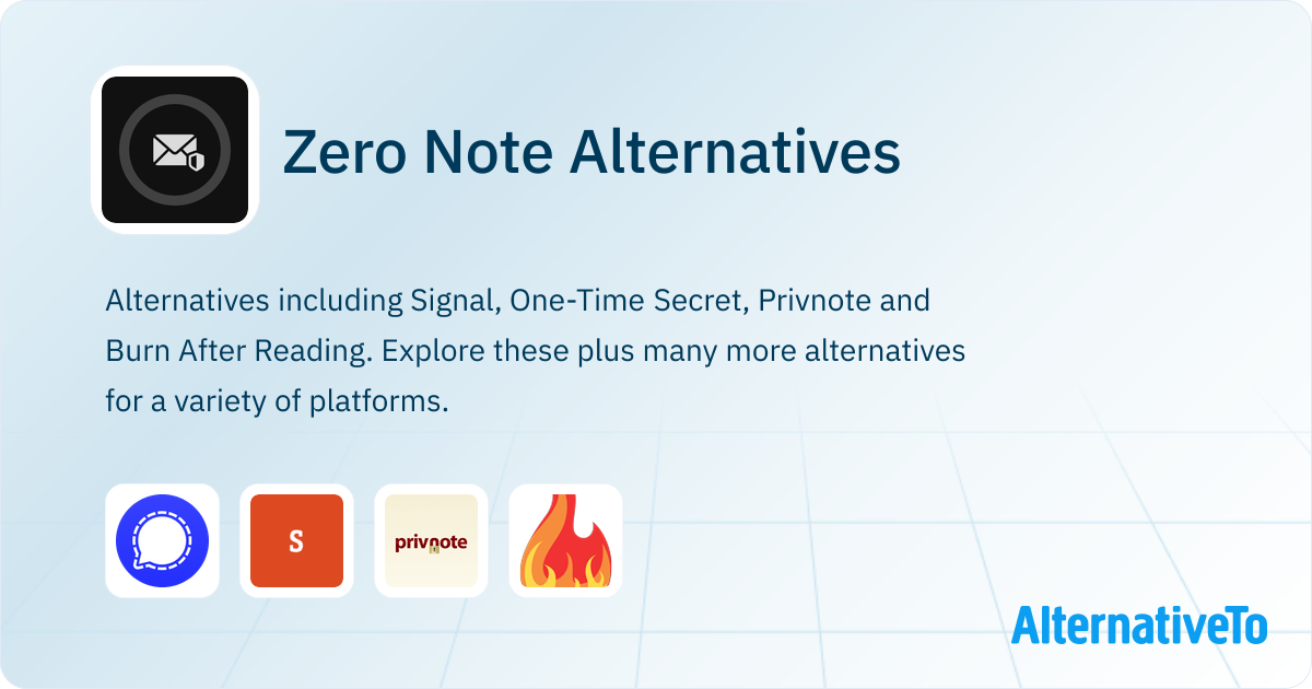 Zero Note Alternatives and Similar Apps | AlternativeTo