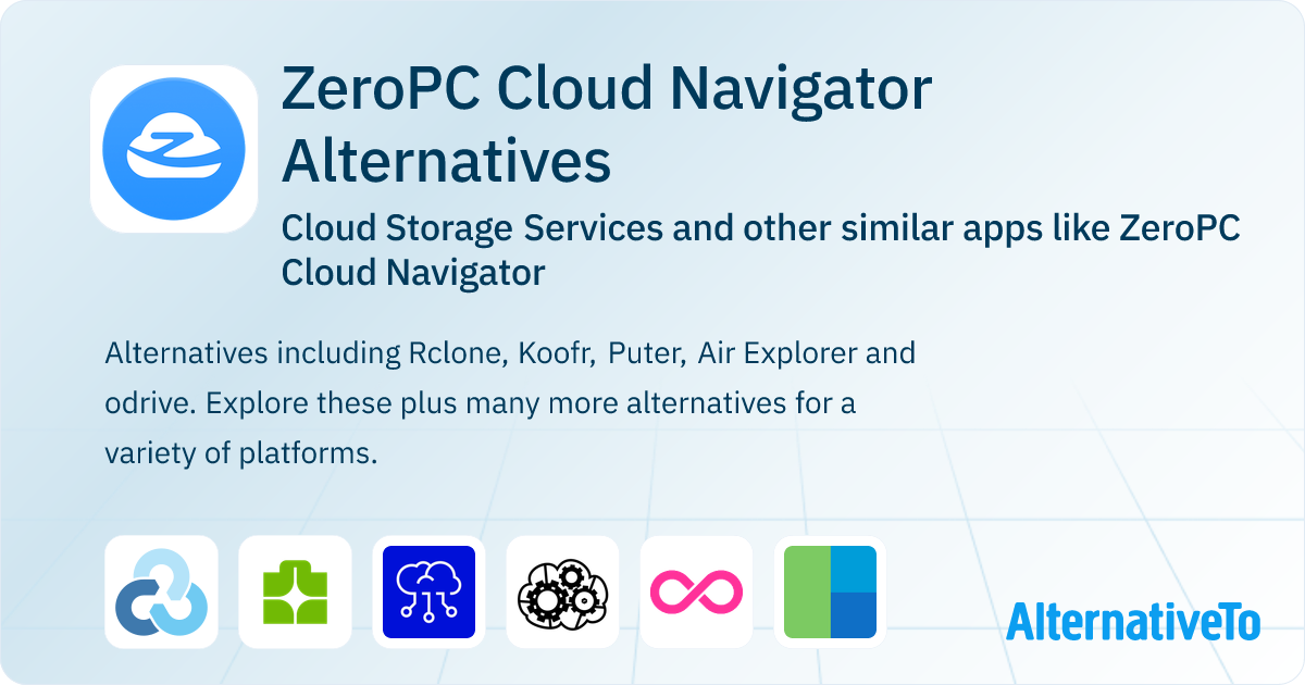 ZeroPC Cloud Navigator Alternatives: Top 12 Cloud Storage Services ...