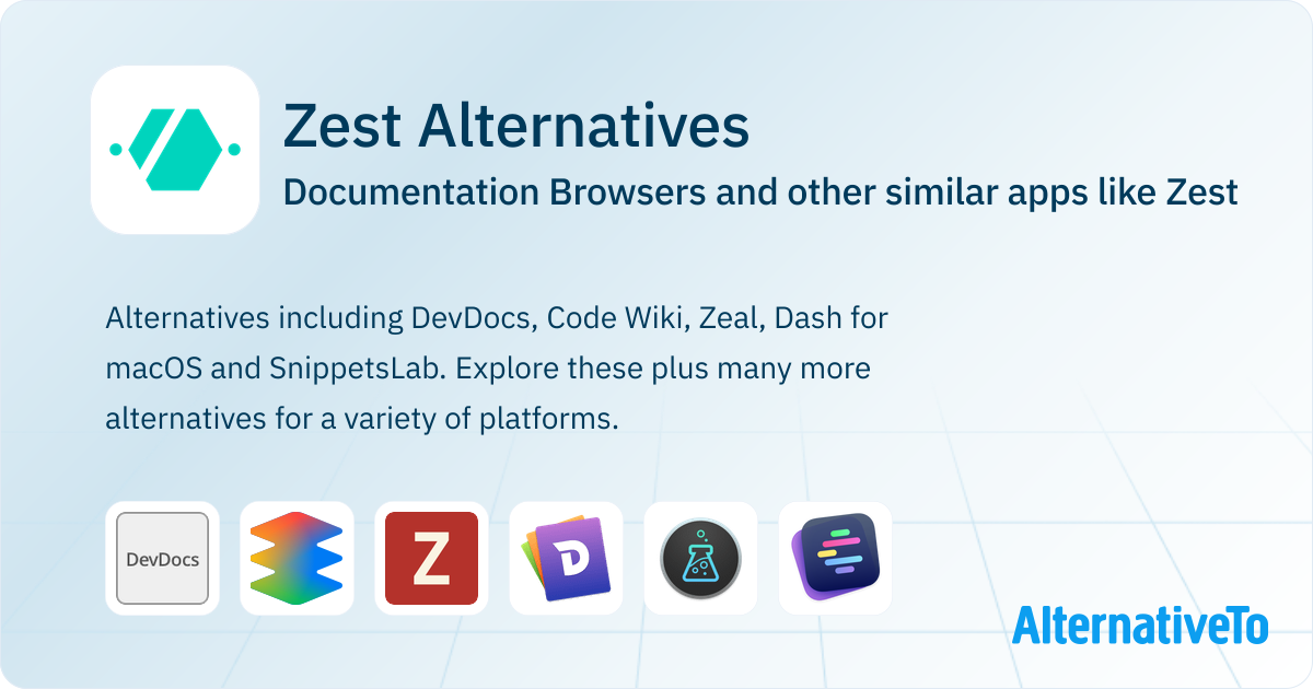 Zest Alternatives: Top 20 Documentation Browsers & Similar Apps ...