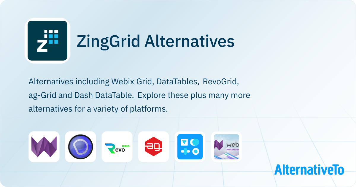 ZingGrid Alternatives - Explore Similar Sites & Apps | AlternativeTo