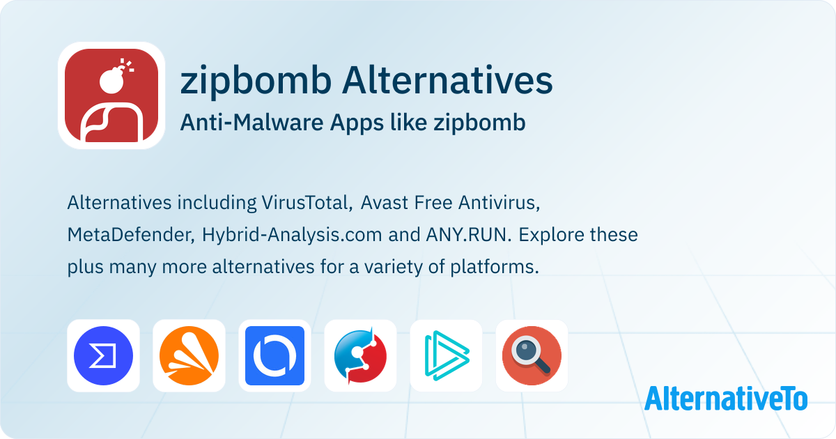 Zipbomb Qr Code zipbomb Alternatives: Top 12 Anti-Malware Apps & Similar Websites ...
