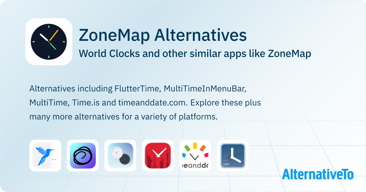ZoneMap Alternatives: Top 12 World Clocks & Similar Websites ...